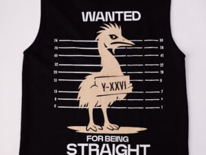 SF Heavy Weight Most Wanted Black Sleeveless Shirt