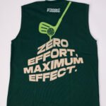 SF On Course Green Sleeveless Shirt