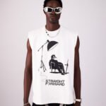 SF Focus Tank White Sleeveless Shirt